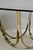 Mid 20th Century Tri-Mark Mid Century Modern Brass Plated Steel Smoked Glass Arch Coffee Table For Sale - Image 12 of 15