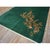 Antique Green Field Chinese Room Size Knotted Wool 1930s Rectangle Art Deco Rug For Sale - Image 4 of 10