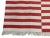 Casa Cosima Handmade Cotton Striped Rug, Red And White 8'x10' For Sale - Image 4 of 7