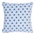 Schumacher Otis Hand Print 18" Pillow in Blue For Sale
