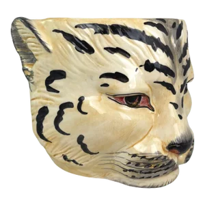 Midcentury Italian Tiger Jardiniere