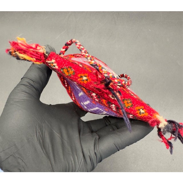 Asian Antique Antique Tailsman Bag, Medicine Bag, Textile Pouch For Sale - Image 3 of 8