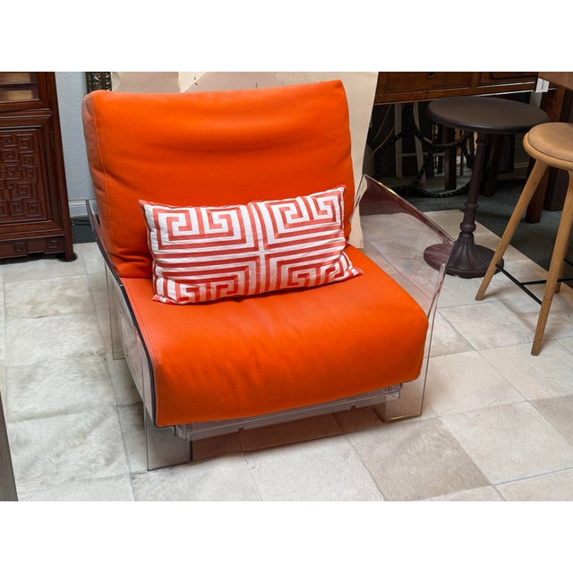 Italian Piero Lissoni for Kartell Pop Outdoor Armchair, Orange For Sale - Image 3 of 12