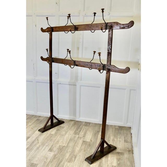 French Arts & Crafts Double-Sided Gilt Pine Hanging Rail, 1900 For Sale - Image 6 of 9