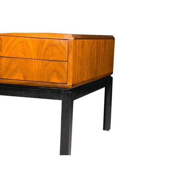 1900s Walnut Campaign Style Side Table For Sale - Image 10 of 11