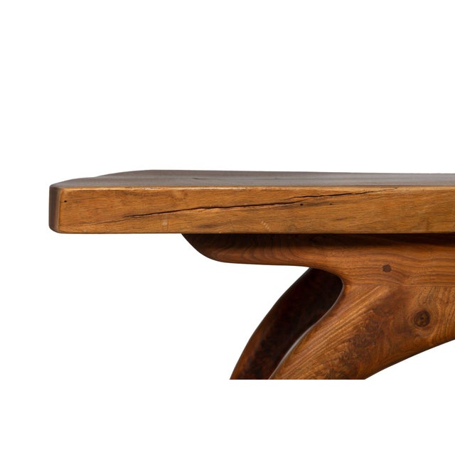 American Craft Live-Edge Walnut Coffee Table by Philip Andrews For Sale - Image 9 of 18