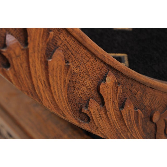 Pair Vintage Continental Figural Carved Armchairs For Sale - Image 12 of 18