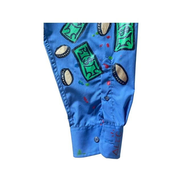 Alec Monopoly X Mike Mozart (MiMo) Legendary Wall Street Cross Shirt For Sale - Image 15 of 16
