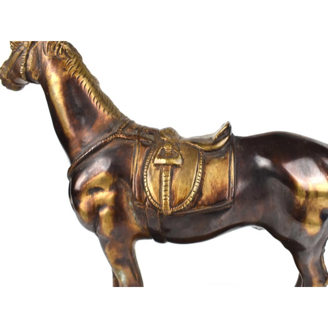 Mid 20th Century Bronze Horse on Base Model Figurine For Sale - Image 6 of 10