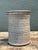 Taupe Vintage Original Studio Pottery Ribbed Vase For Sale - Image 8 of 12