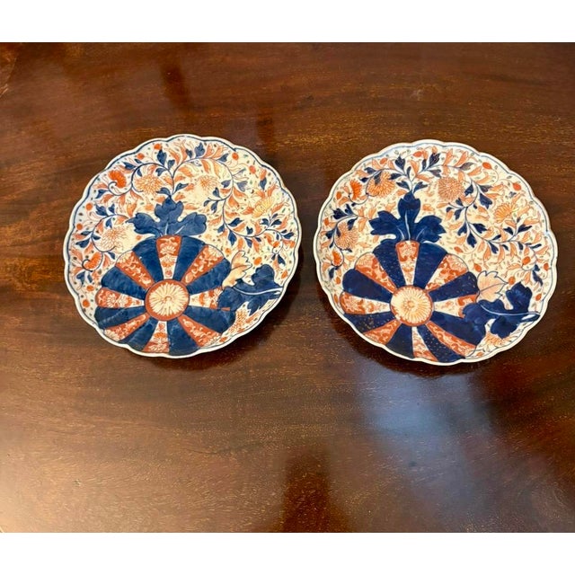 Antique Japanese Imari Plates, 1860, Set of 2 For Sale - Image 11 of 11
