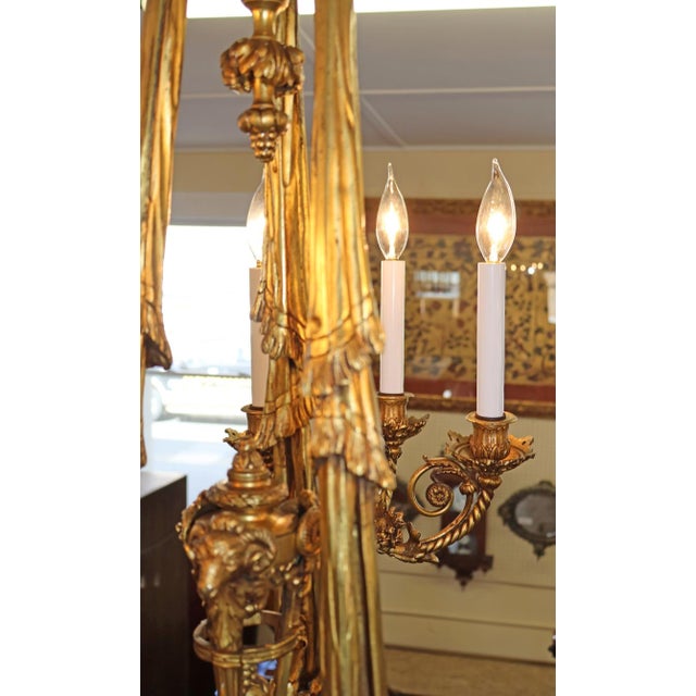 Late 19th Century French Belle Epoque Bronze Putti Cherub 9 Light Chandelier For Sale - Image 14 of 18
