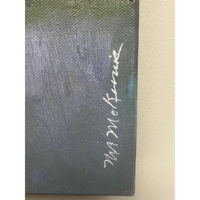 "The End of the Road" Contemporary Impressionist Cityscape in Grays and Orange by Mill Valley Artist Mary Anne McKernie For Sale - Image 10 of 11