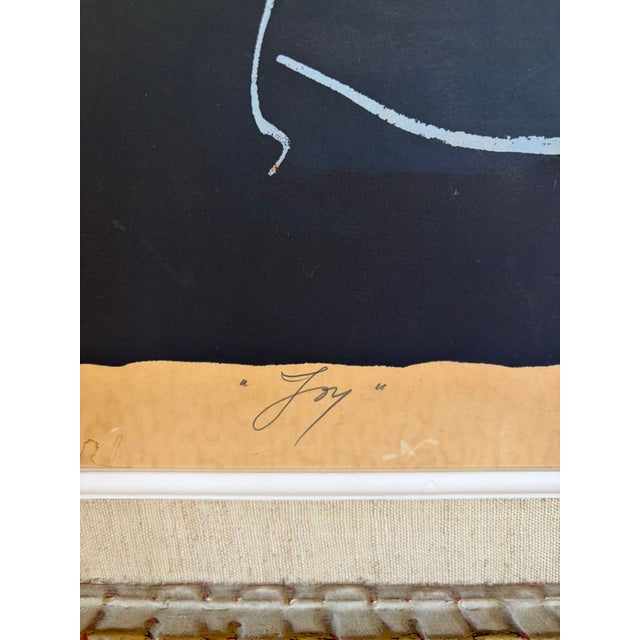 Black Large Signed Serigraph - Dietrich Grunewald “Joy” For Sale - Image 8 of 9