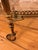 Gold Antique Style Round Brass Bar Cart with Smoked Glass Tops, 1950s For Sale - Image 8 of 15