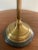 Metal Mid-20th Century Brass Horn Bouillotte Lamp With Black Tole Shade For Sale - Image 7 of 13