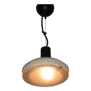 Italian White Pendant Lamp, 1970s For Sale