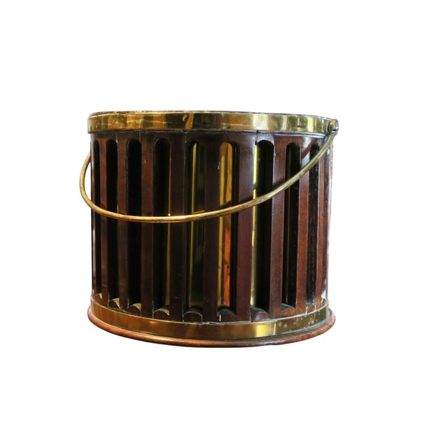 18th Century A George III Mahogany and Brass Plate Bucket, Late 18th Century For Sale - Image 5 of 10