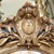 Large French Belle Époque Era Gilded Oval Mirror For Sale - Image 6 of 13