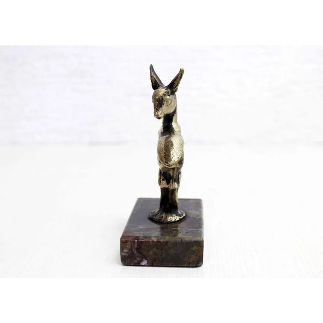 Bronze Doe on Marble, 1960s For Sale - Image 9 of 11