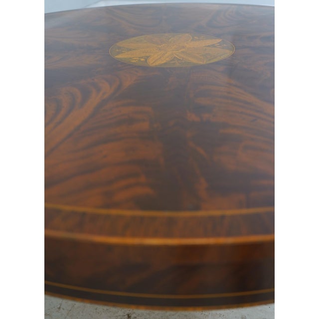 Kindel Furniture Kindel Winterthur Round Inlaid Coffee Table For Sale - Image 4 of 14