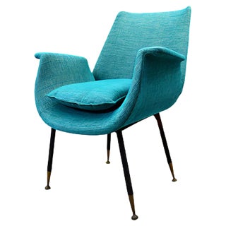 Italian Lounge Chair by Gastone Rinaldi, 1950s For Sale