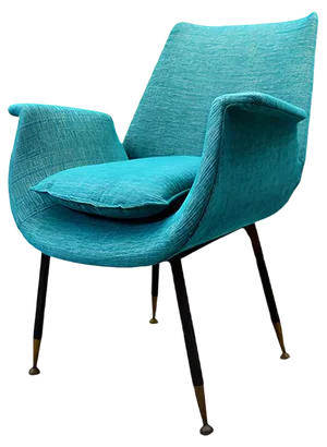 Italian Lounge Chair by Gastone Rinaldi, 1950s