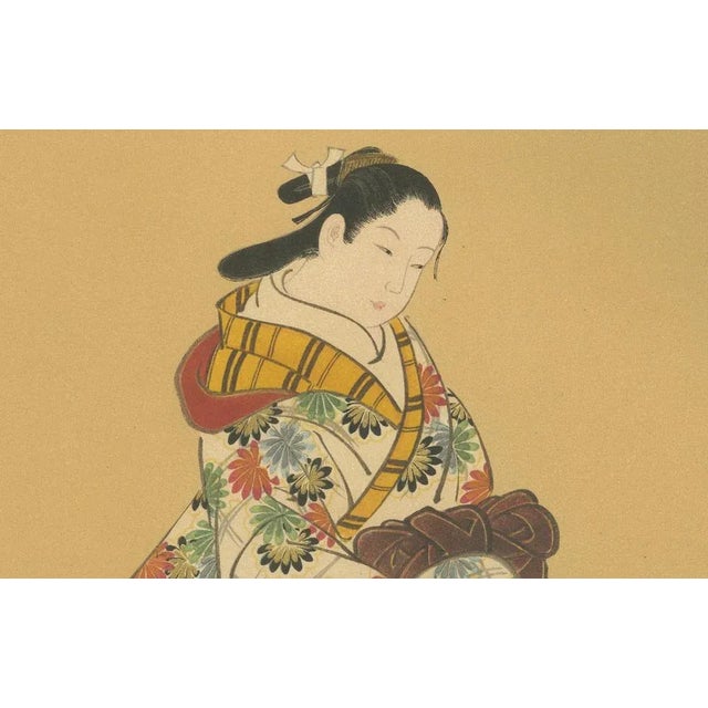 Vibrant Kimono and Serene Poise, 1882, Paper For Sale - Image 4 of 10