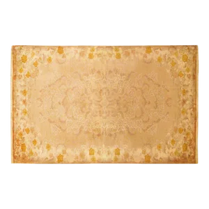 Vintage Chinese Art Deco Oriental Rug, in Gallery Size, W Flowers and Ivory Tone
