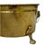 Metal Vintage Asian Motif Lion Head Oval Brass Cachepot Planter For Sale - Image 7 of 9
