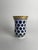 Mid 19th Century 19th Century Bohemian Blue and White Cut Glass Beaker For Sale - Image 5 of 6