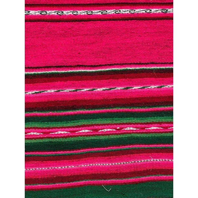 Vintage South American Andean Peruvian Manta Cloth Kilim Weaving, 1950s For Sale - Image 4 of 18