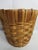 Vintage Wood Slat Basket + Bent Wood Stick Handle For Sale - Image 16 of 16