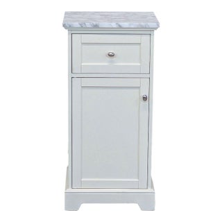 Pottery Barn Marble Top Sundry Tower For Sale