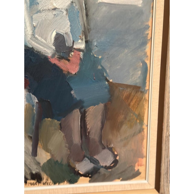 Gösta Stawåsen, Seated Woman, 1950s, Oil on Canvas, Framed For Sale - Image 10 of 15