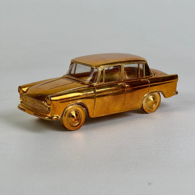1960s Vintage Toyopet 'Tiara' Model Gold Plated Metal Car Memorabilia For Sale - Image 10 of 11