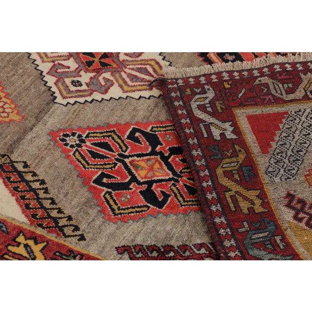 Vintage Gabbeh Wool Rug With Medallions by Rug & Kilim, Afghanistan, 1950-1959 For Sale - Image 10 of 12