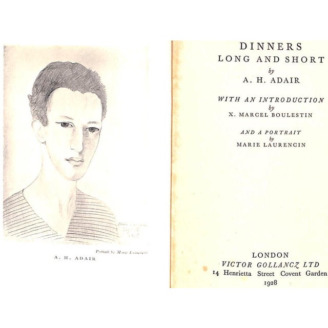 ADAIR, A.H. [252] pp. Victor Gollancz Ltd 1928 7 1/2" x 5 1/4" A gastronomic calendar of foods to eat, "polite wine...