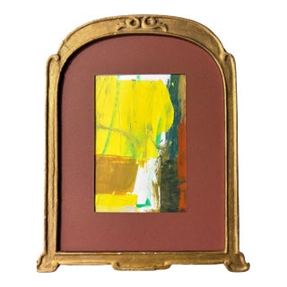 2026 Rachael Van Dyke Abstract Studio Sketch in Antique French Frame For Sale