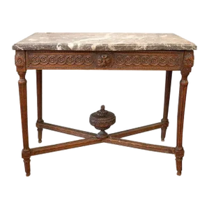 Late 18th Century Louis XVI Marble Top Console Table