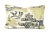 Textile Thibaut Luzon in Navy on Beige With Lime Welt Lumbar Pillow Cover For Sale - Image 7 of 7