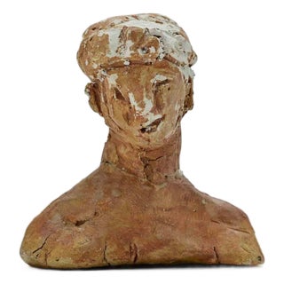 Portrait Sculpture by Sirio Pellegrini, 1960s For Sale
