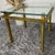 Hollywood Regency Side Table in Engraved Brass and Glass, 1970s For Sale - Image 10 of 13