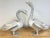 Pair 20th C. Zinc Alloy Swan Garden Sculptures Good Scale & Weathered Surface For Sale - Image 14 of 18