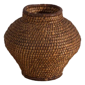 Small Vintage Wicker Basket, 1920