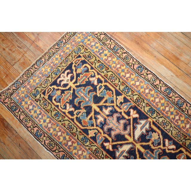 Antique Persian Heriz Runner For Sale - Image 9 of 18