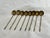 Traditional Brass Over Copper Tea Spoons (Set of 8) For Sale - Image 3 of 7