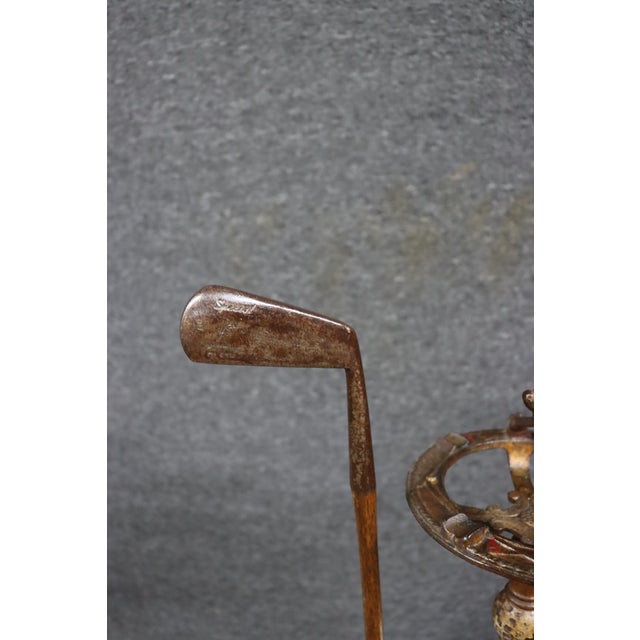 Wellington Stone Parlor Putter Golf Smoking Stand For Sale - Image 12 of 17