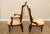 Wood Antique Victorian His & Hers Walnut Armchairs - A Pair For Sale - Image 7 of 13