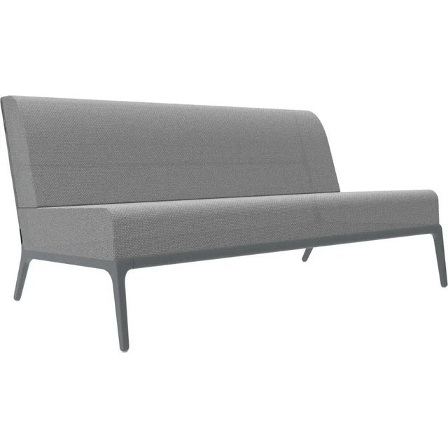 Xaloc central 160 grey modular sofa by mowee dimensions: d 100 x w 160 x h 81 cm (seat height 42cm) material: aluminium,...